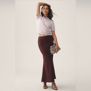 NWT Anthropologie Pilcro Mock-Neck Eyelash Sweater Baby Tee | Lilac | XS